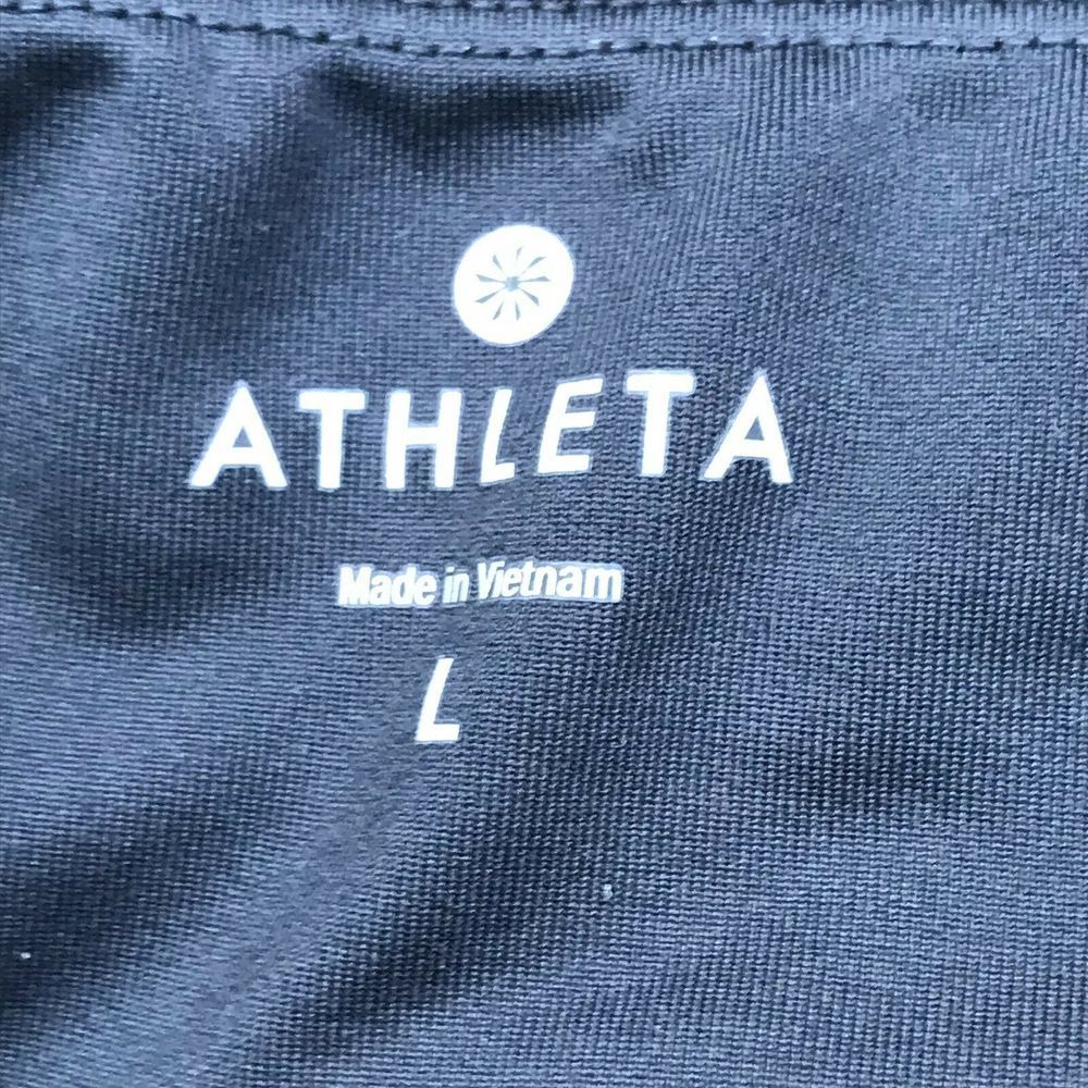 Athleta Chaturanga Capri Leggings Mesh Panel Large - Picture 8 of 8